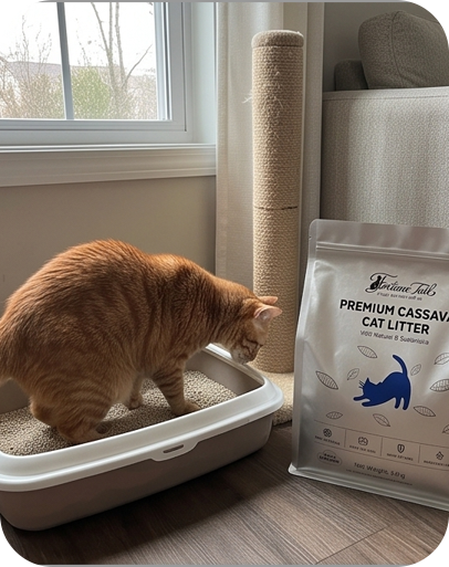 Premium Cassava Cat Litter